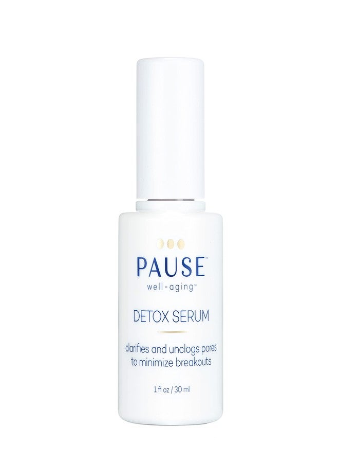 Pause Well Aging Detox Serum - Skin Care For Menopausal Women - Clarifies and Unclogs Pores - Skin Firming Serum That Lifts and Brightens - Balancing Serum For Fine Lines and Wrinkles - 1 fl oz - Image 1